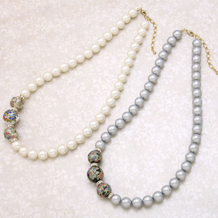 Transcription beads, cherry blossoms.