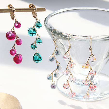 Teardrop beads Mystic Red