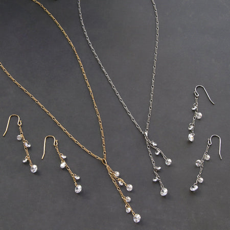 キュービックジルコニア ラウンド 1穴 クリア