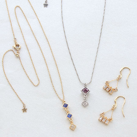 Charm Cubic Zirconia Petit Bucket Mill Gold