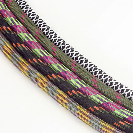 Smartphone strap cord black orange mix