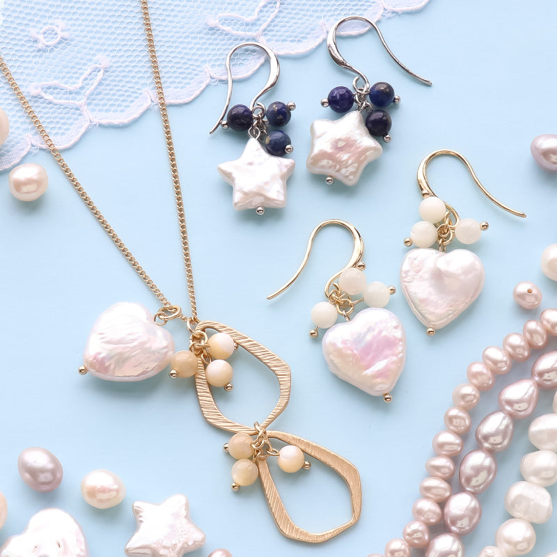 Freshwater Pearl Heart White