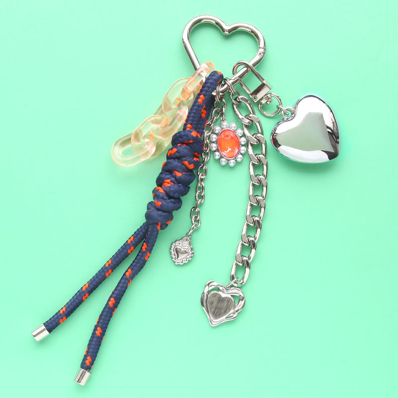 Stainless Steel Charm Heart 1 Fabric