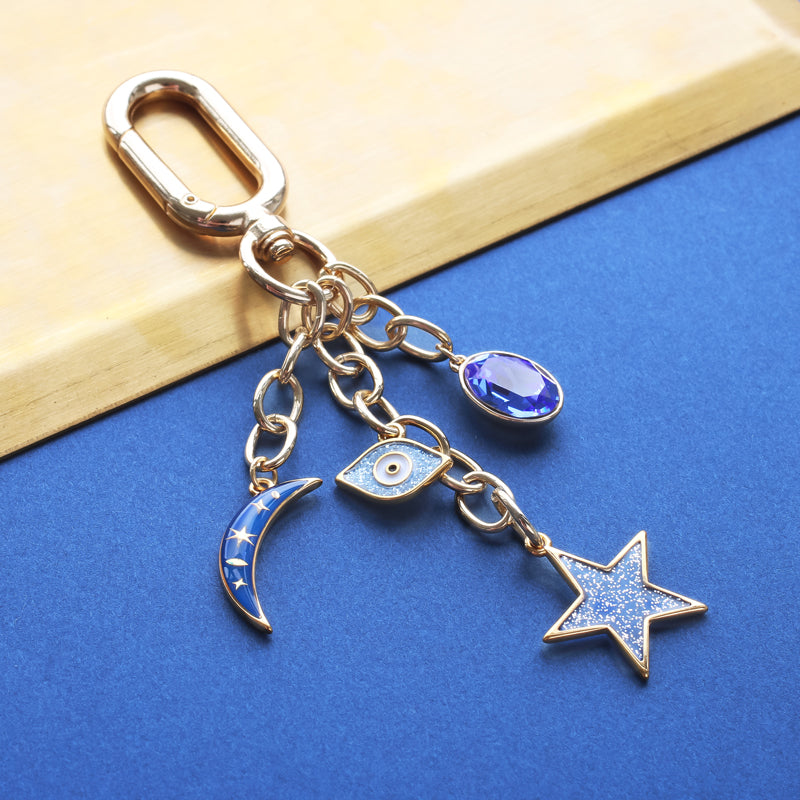 Greek Charm Glitter Star Glitter Blue/G
