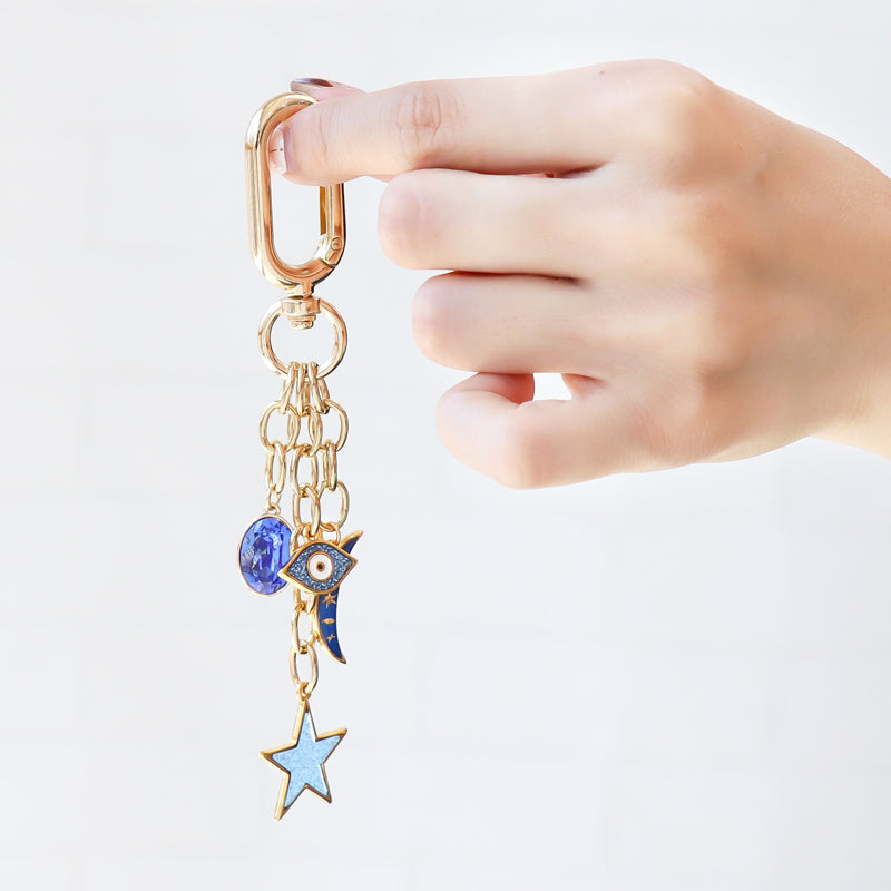 ギリシャチャーム グリッタースター グリッターブルー/G