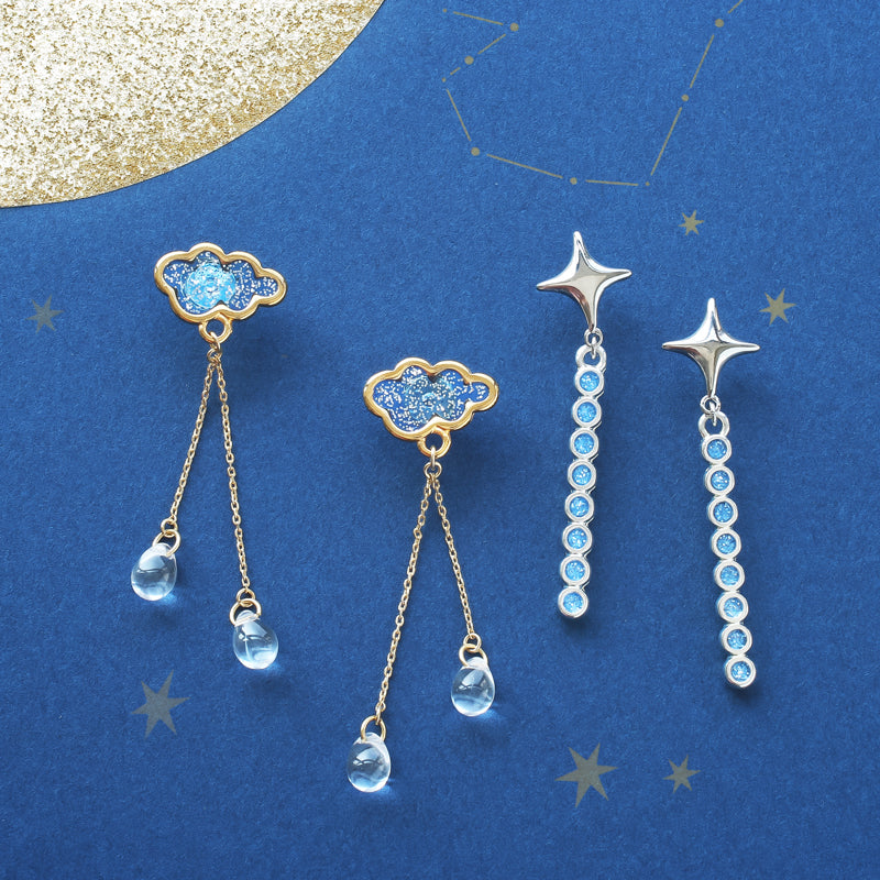 ギリシャパーツ スティック ラウンド 1カン グリッターブルー/SV