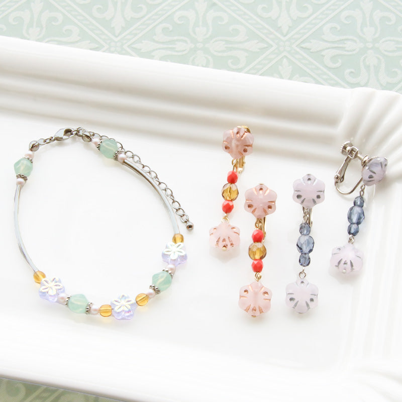 チェコ パフフラワー ミックスピンクマット/S