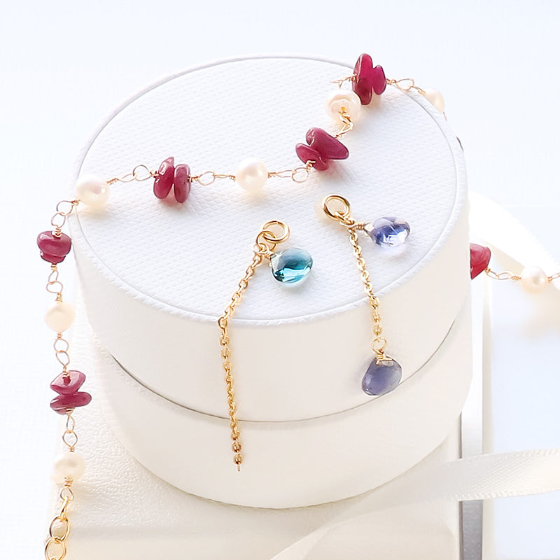 天然石 めがね留めカスタムパーツ ロンドンブルートパース/230SF