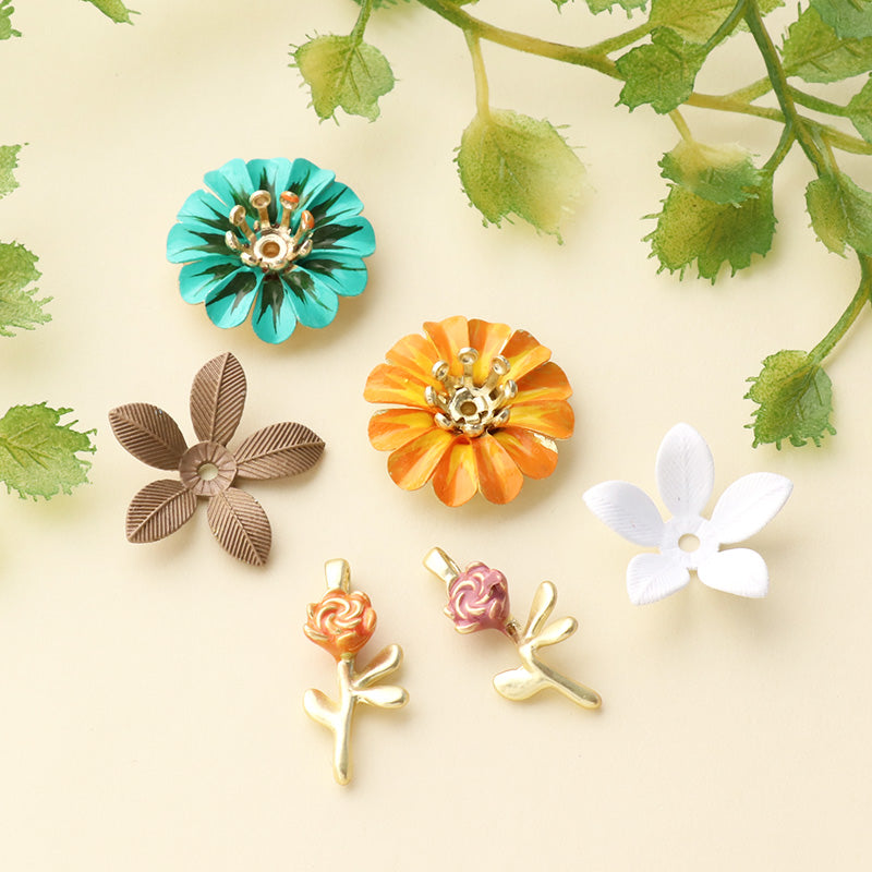 Spanish parts 5-feature flowers brown