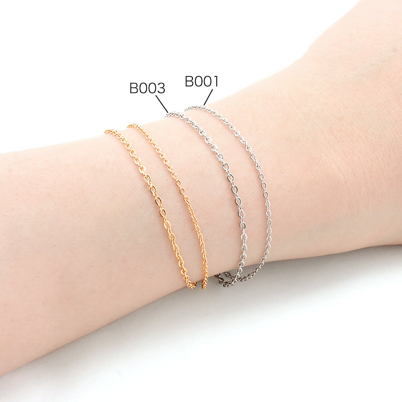 Stainless steel chain B003 gold (SUS304)