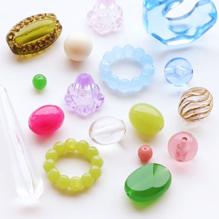 アクリル ドイツ製 花24 クリアラベンダー