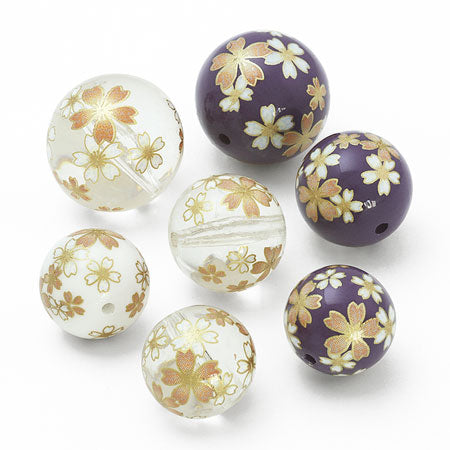 Transcription beads, cherry blossoms.