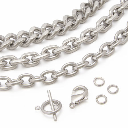 Jump ring warn rhodium color