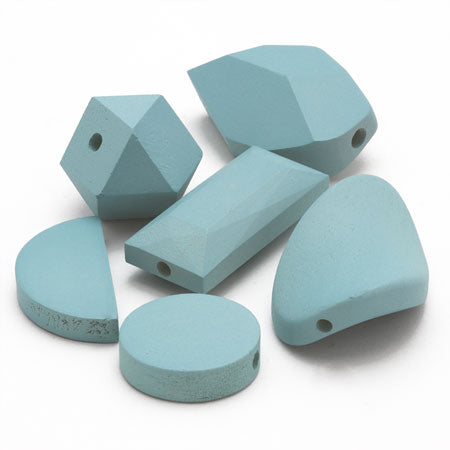 Claymore blue wood parts rectangular