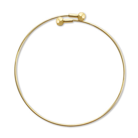Wire bracelet thick gold