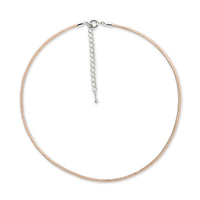Leather string necklace plain RC