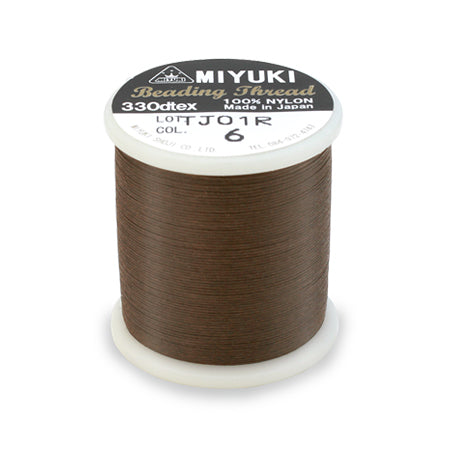 Bead stitch dedicated thread K4570/6 (dark brown)