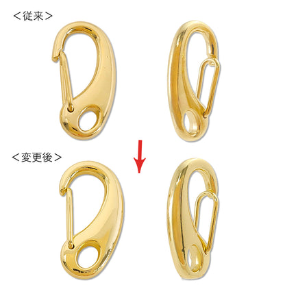 キーホルダー金具No.2　ゴールド