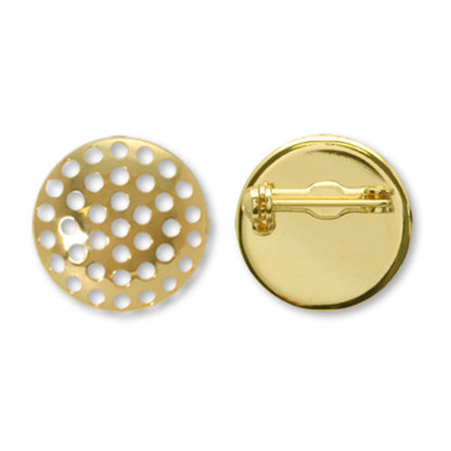 Shower brooch gold