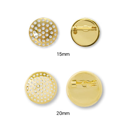 Shower brooch gold