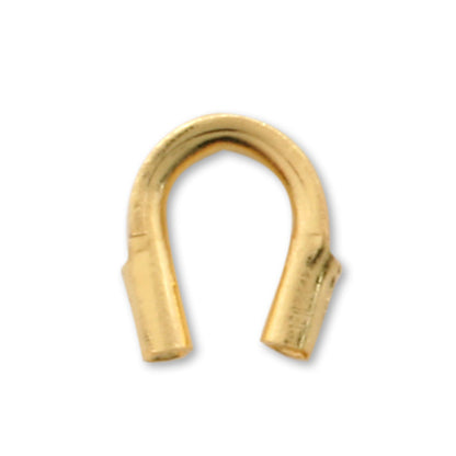 U-shaped metal fittings gold