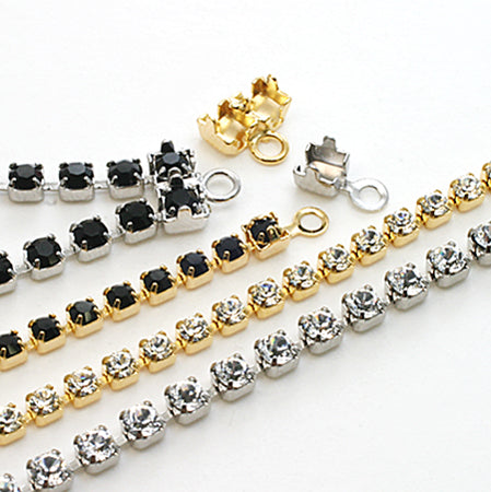 Chain end 2 strands gold