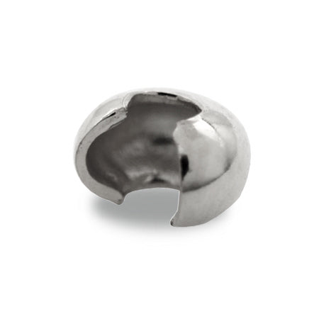 Crushed ball cover rhodium color