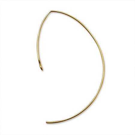 Earrings wire deformation No.L1 gold