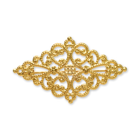 Brooch stand Squash rhombus gold