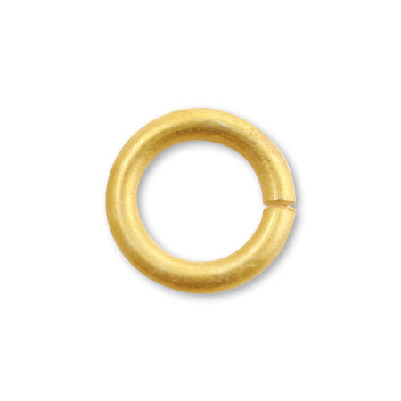 Jump ring matte gold