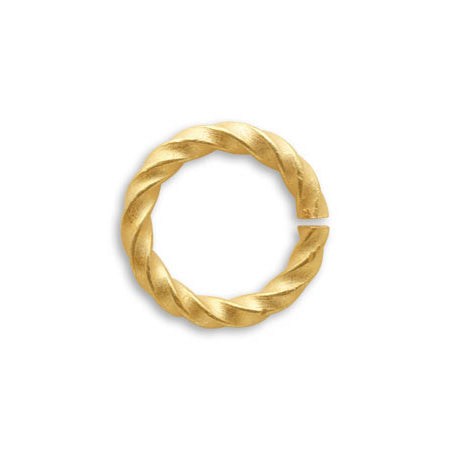 Design round jump ring twist No.2 matte gold