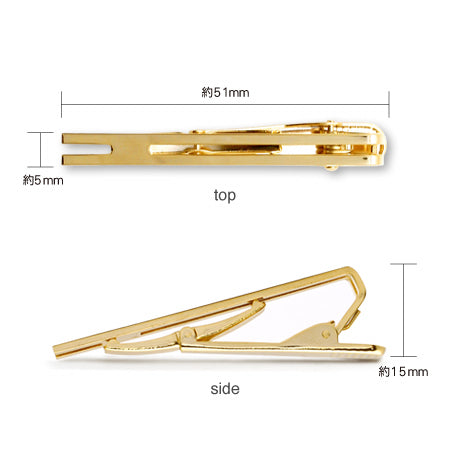 Tie pin middle drop wiper gold