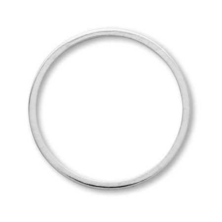 Hikimono ring rhodium color