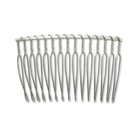 Hair fittings 15 comb rhodium color
