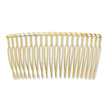 Hair fittings 20 combs gold