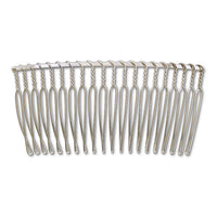 Hair fittings 20 combs rhodium color