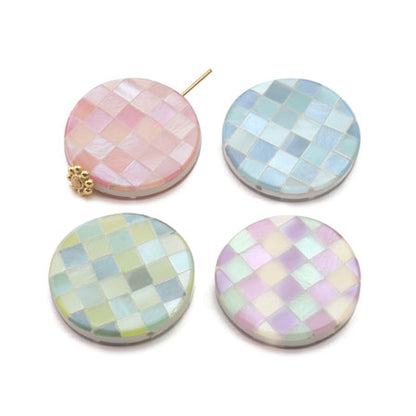 Mosaic Shell Coin Pink Orange MIX [Outlet]