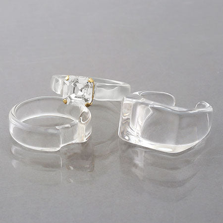 Ring stand resin stone seat No.2 clear