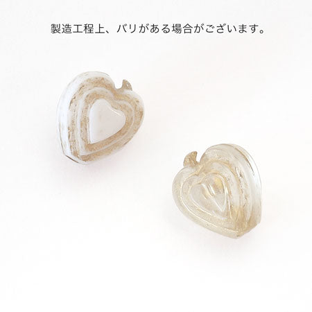 アクリル ドイツ製 ダブルハート ターコイズ/クリスタル – 貴和製作所