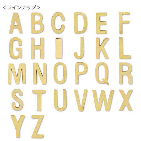 Metal part initials F Gold