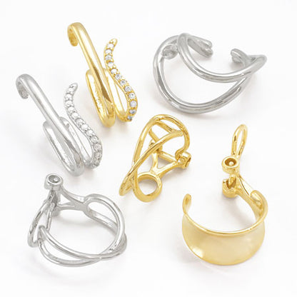 Ear cuff spring type No.3 gold