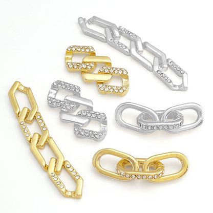Stone chain parts 6 gold