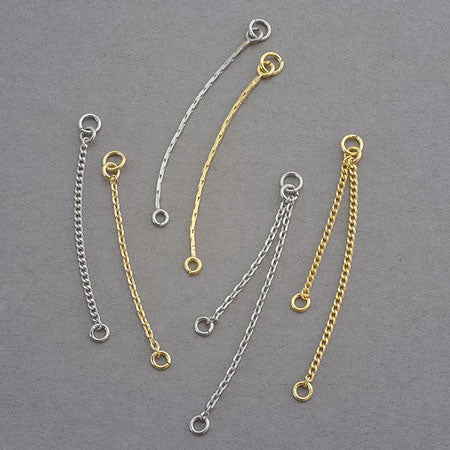 Chain parts 220SDC4 with jump ring gold (approx. 2.5/3.5cm)