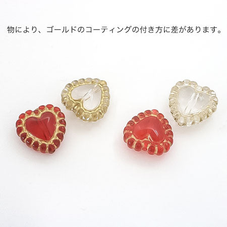 Acrylic Made in Germany Design Heart Clear Red/G