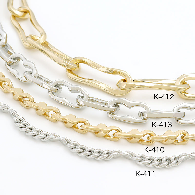 Chain K-410 Rhodium color