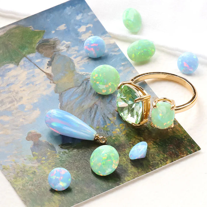 Artificial Opal Round Sky Blue – 貴和製作所オンラインストア