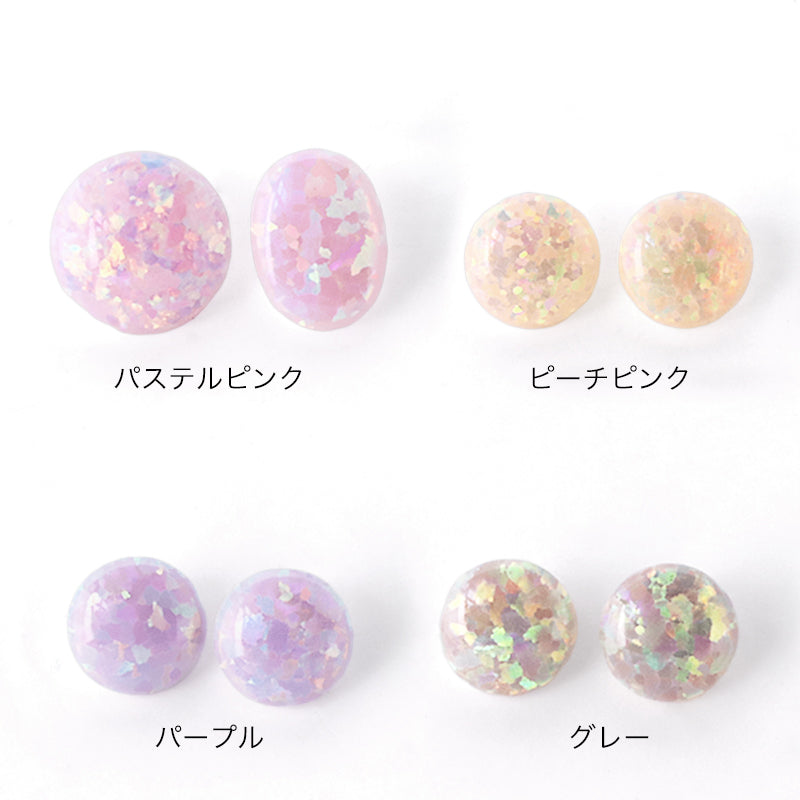 人工オパール(KYOTO OPAL)　オーバル　パステルピンク