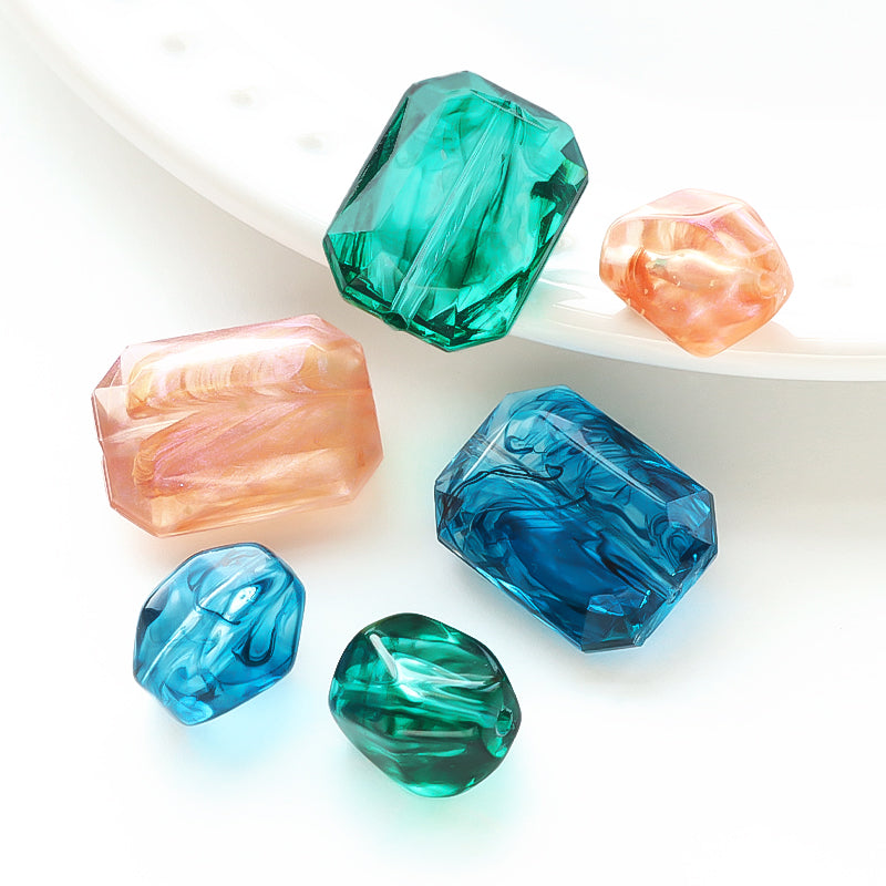 Acrylic German-made Rectangle 4 Clear Emerald