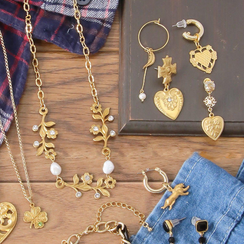 アメリカ チャーム ハート4　生地