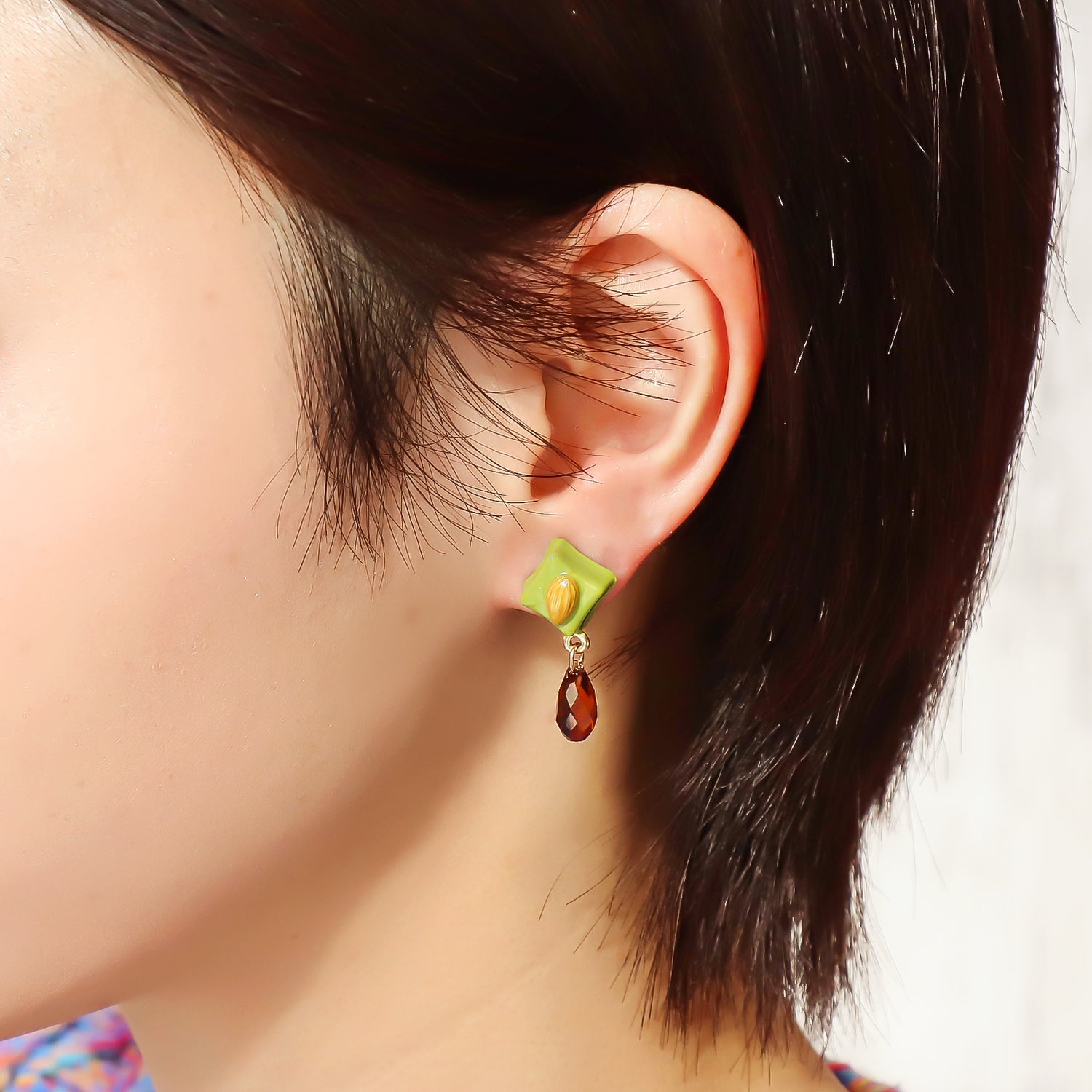 チャーム ボンボンショコラ スクエア　ブラウン/G